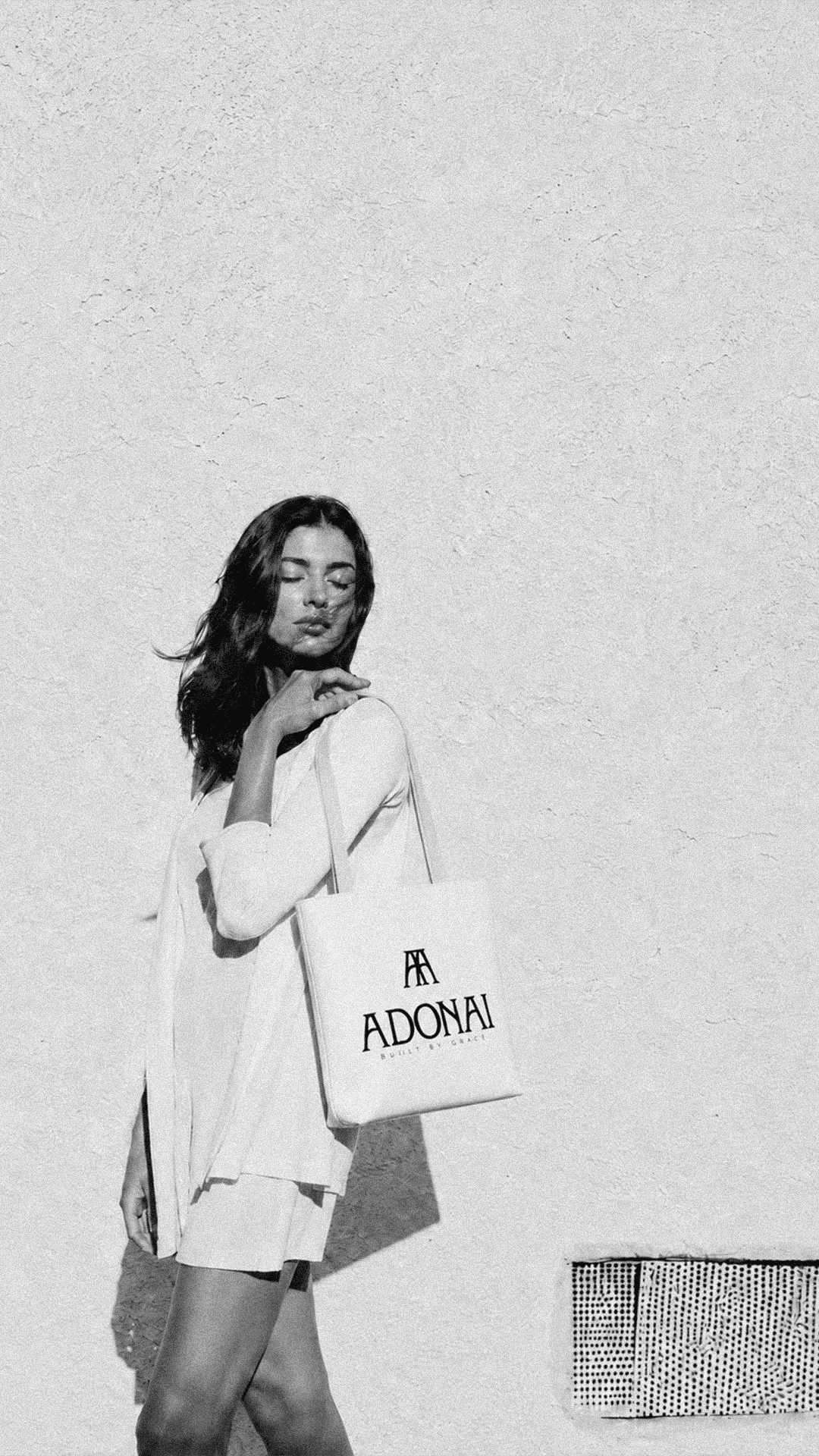 Adonai Logo Tote Bag | Faith Typography Tote, Natural Tote, Adonai Reserve chapter one